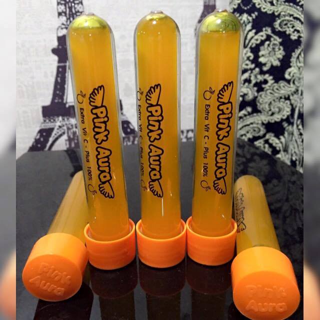 พิงค์ออร่า เอ็กตร้า วิตามินซี พลัส 100% (Pink Aura Extra Vitamin C Plus)