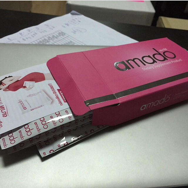 Amado อมาโด้กล่องสีชมพู