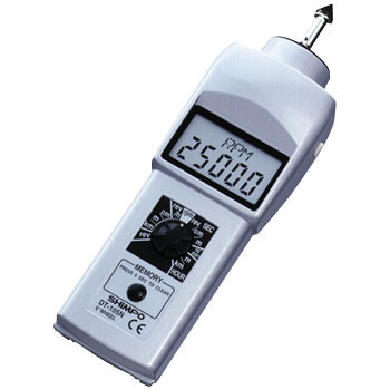 NidecShimpo รุ่นDT-105NSเครื่องวัดความเร็วรอบดิจิตัล,Digital Tachometer Contact type(12mm.LCDdisplay)Meas.range:0.1～25,000RPM(with Type-12 foil)
