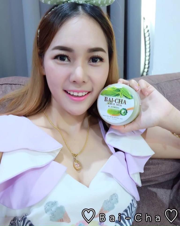 สครับใบชาผสมน้ำนม (Bai Cha Scrub Milk By DuDeezone)