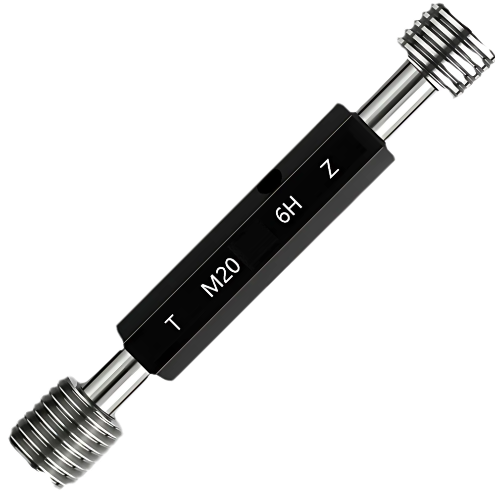 M20P0.5-6H เกจวัดเกลียวในชนิดเกลียวเมตริกมาตรฐานสากล,Metric thread plug gauge,taperlock,(ISO standard,class-6H),M20x0.5-6H,Go-NoGo set ,with inspection result