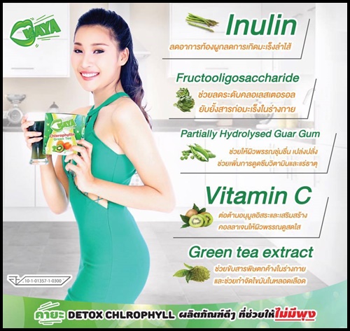 คายะ คลอโรฟิลล์ กรีนที ดีท็อกซ์ KAYA Chlorophyllin Green Tea