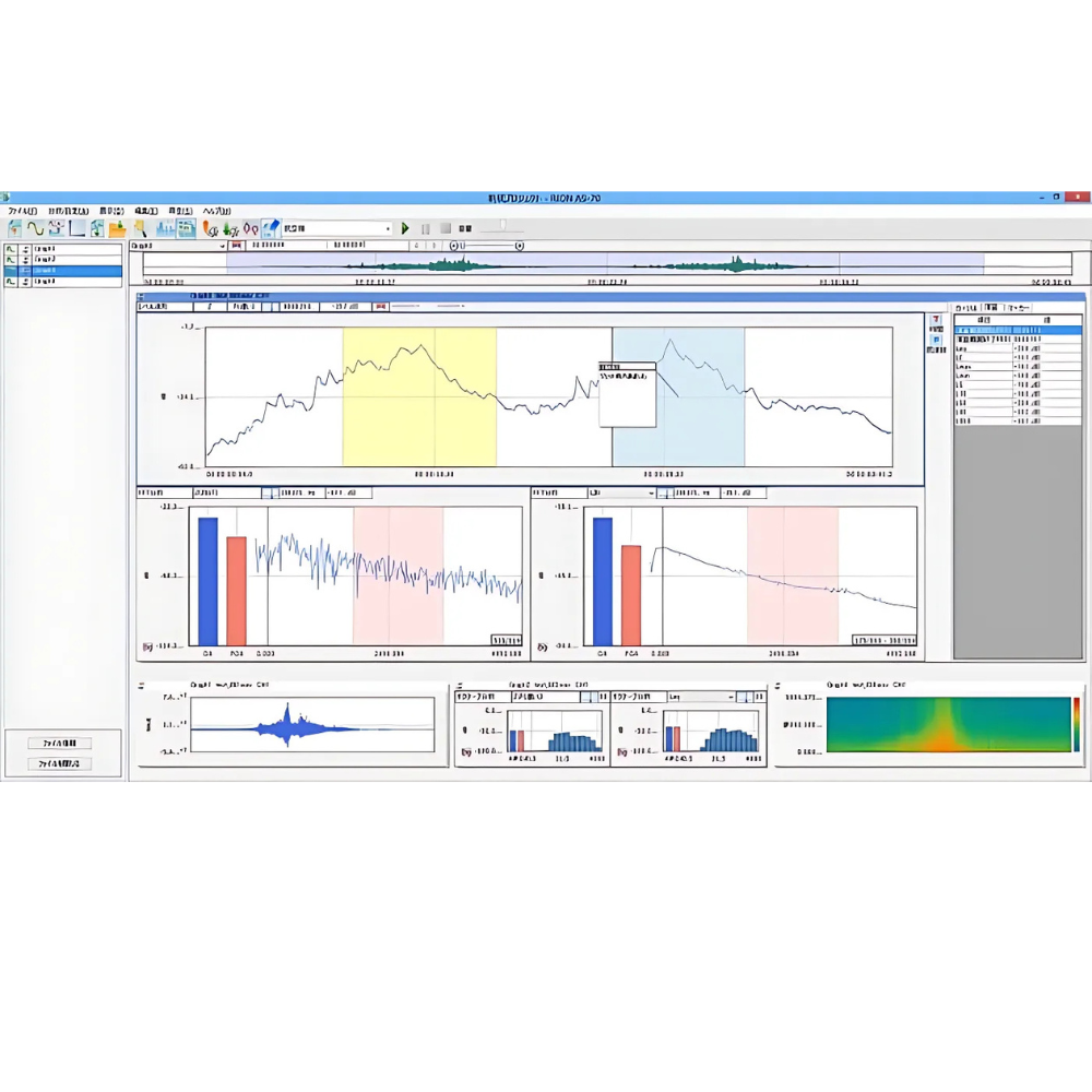 Rion รหัสสินค้า AS-70 ซอฟต์แวร์สำหรับวิเคราะห์รูปคลื่นเครื่องวัดเสียง,Waveform analysis software