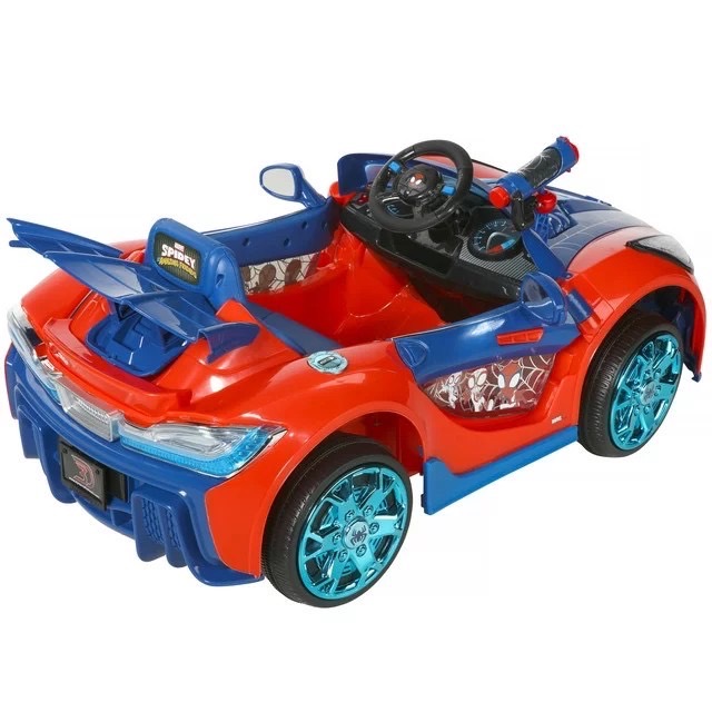 นำเข้า🇺🇸 ซุปเปอร์คาร์สไปเดอร์แมนDynacraft Spider-Man 6-Volt Unisex Kids Ride-on เหมาะสำหรับเด็ก 3+ , ราคา 10,900 บาท