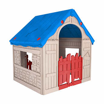 Keter Easy 2-step Foldable Playhouse บ้านเด็กเล่น , บ้านจำลองเด็กเล่น ขนาดใหญ่พับได้สุดคุ้ม จากแบรนด์ดัง Keter Kids สินค้าคุณภาพนำเข้าจากอเมริกา