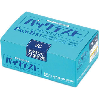 Kyoritsu รหัสสินค้าWak-VC-2ชุดวัดค่าวิตามินซีสำหรับในน้ำ(40test/box)Pack test Vitamin-C(L-Ascorbic Acid)