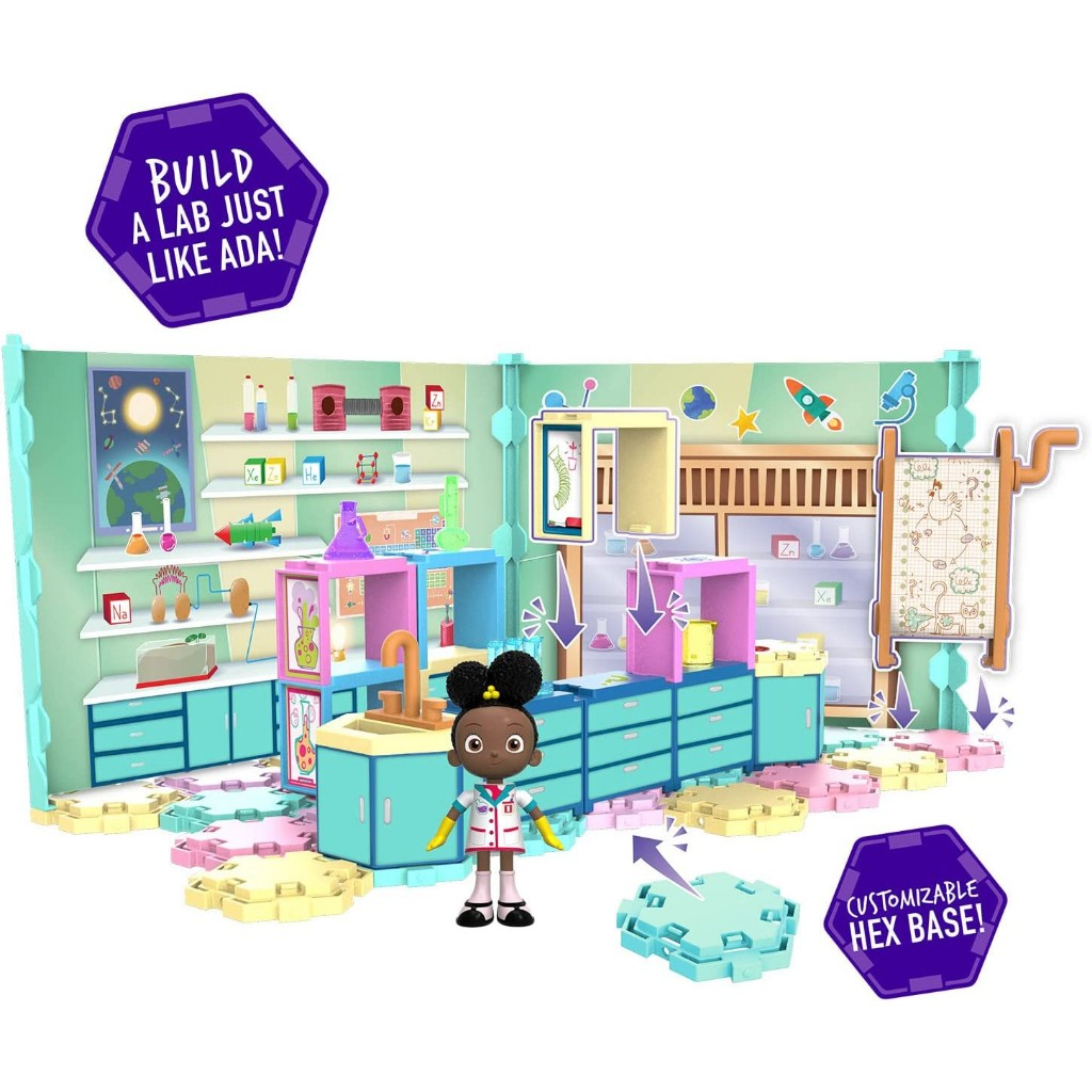 นำเข้า USA Just Play Ada Twist Deluxe Create-A-Lab Playset, STEM Toy Figures and Playsets, Kids Toys for Ages 3 Up, Gifts and Presents ราคา 1,290.-บาท