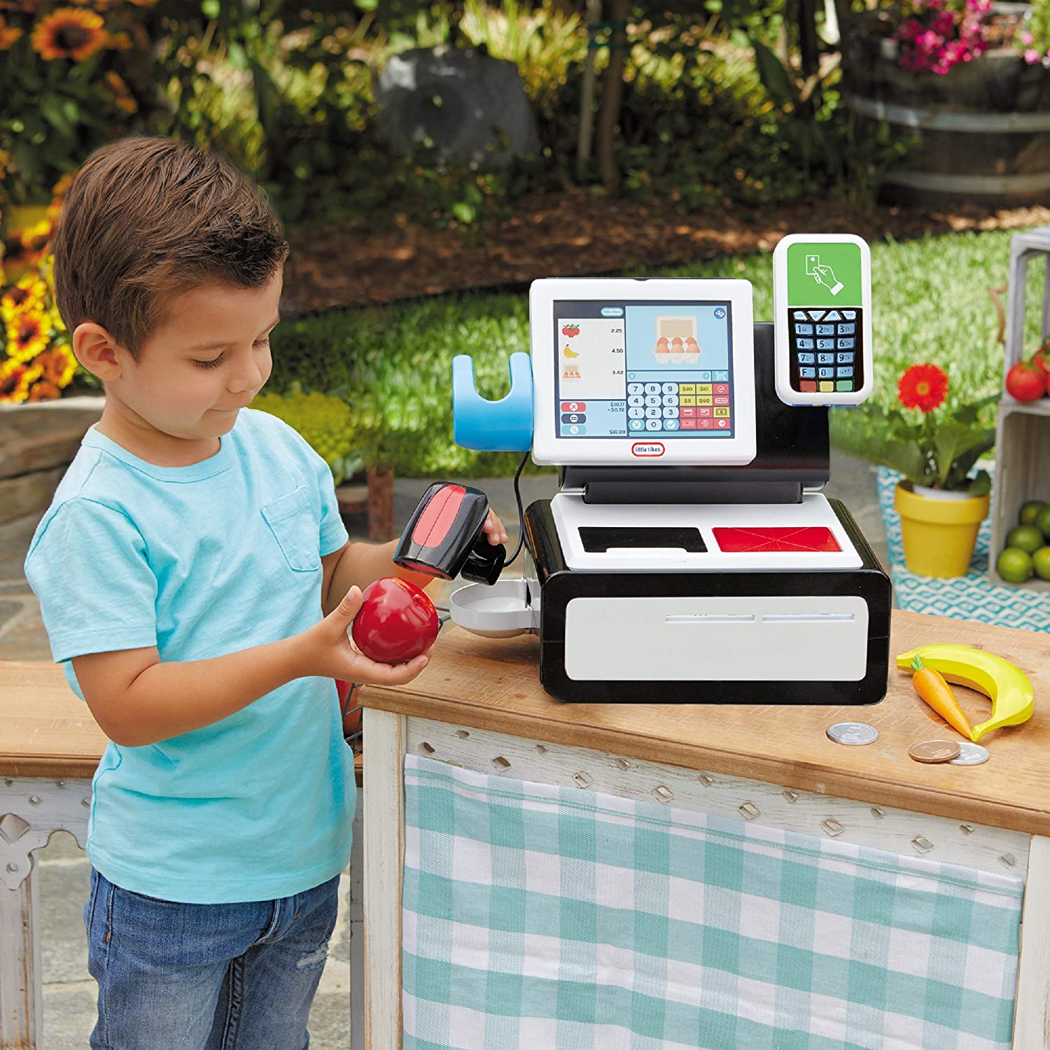 แคชเชียร์อัจฉริยะLittle Tikes First Self-Checkout Stand Play Cash Register 3+ ราคา 2,490.- บาท