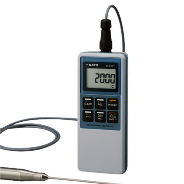 SK Sato รุ่นSK-810PTเครื่องวัดอุณหภูมิดิจิตอลความแม่นยำสูง,Precision Digital Thermometer(probe not Include),Cat.No.8012-00