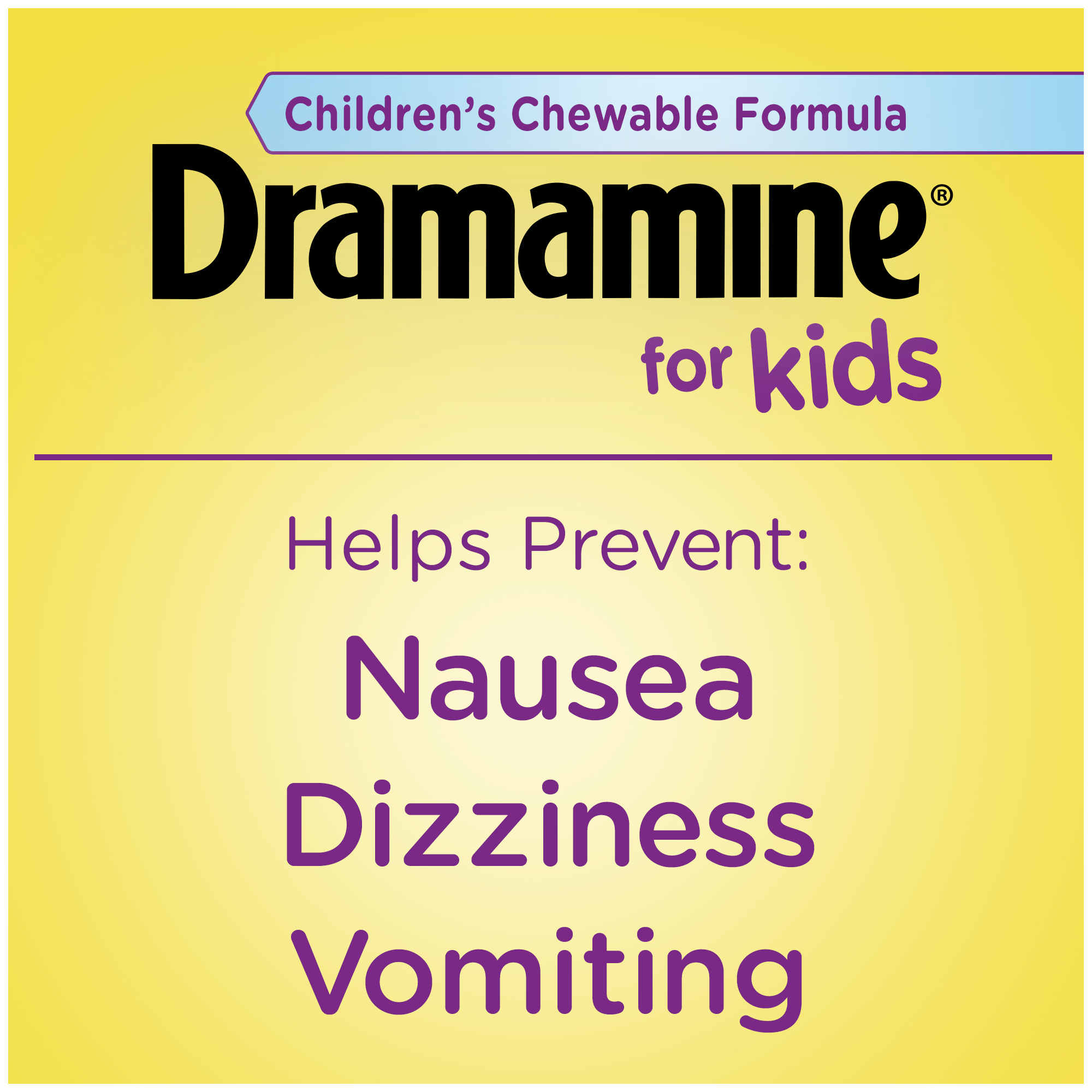 ผลิตภัณฑ์ แก้เมารถ เด็ก รสองุ่น Dramamine Chewable Motion Sickness Relief for Kids 8 เม็ด ราคา : 380 บาท ส่งเอกชน : 50 บาท // สั่งสินค้าลูกค้าทักเข้าLine @Babythingshop ได้เลยนะคะ