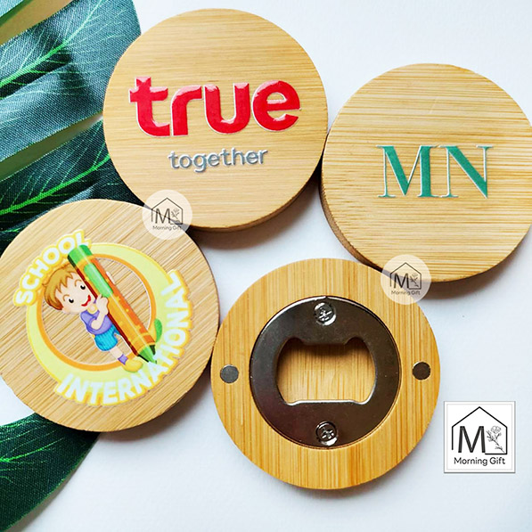 ที่เปิดขวดกลมสกรีนสีของชำร่วยแจก