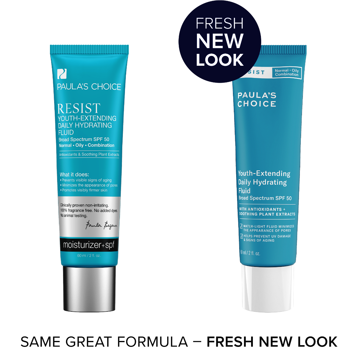 PAULA'S CHOICE :: Resist Youth-Extending Daily Hydrating Fluid SPF 50 มอยเจอร์ไรเซอร์เนื้อบางเบา ผสมกันแดด SPF 50 ซึมซาบไว กระตุ้นสร้างคอลาเจน กระชับรูขุมขน ปรับผิวให้ชุ่มชื่นสุขภาพดี