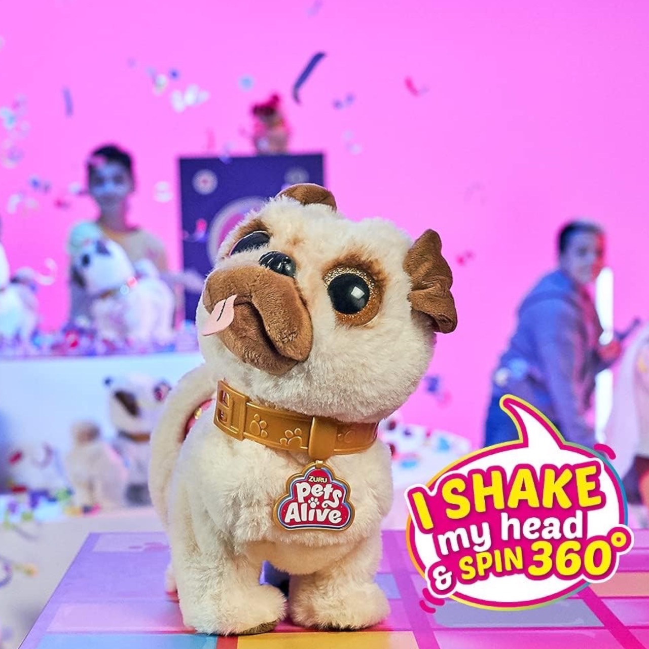 สัตว์เลี้ยงหมานักแดนซ์Pets Alive Poppy The Booty Shakin’ Pug – Interactive Dancing Plush Puppy by ZURU ราคา 2,290 บาท