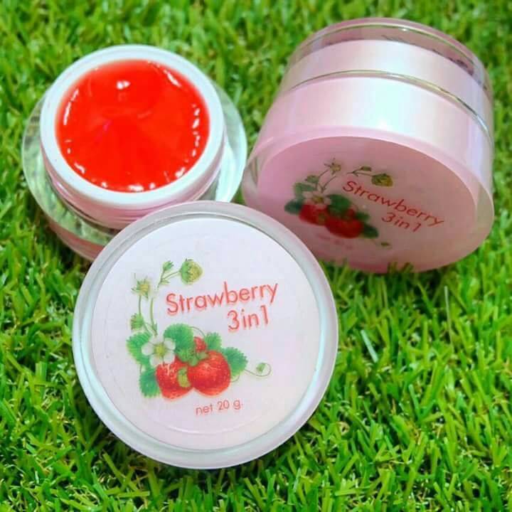 ครีมสตอเบอร์รี่ 3in1 Strawberry 3in1 Day White Serum ขนาด 10 g