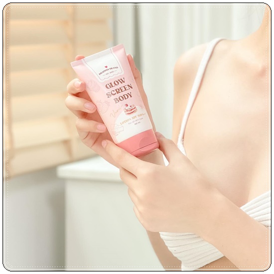 กันแดดขนม กลิ่นวนิลา Glow Screen Body แพ็คเกจใหม่