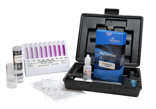 CHEMets รหัส K-4605 ชุดทดสอบคุณภาพน้ำค่าฟอร์มาลดีไฮด์,Dissolved formaldehyde(CH2O) testing visual kit,meas.range: 0～1ppm&1～10ppm