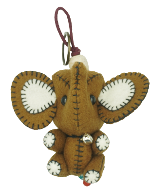 Handmade Souvenir ตุ๊กตาช้างไทย สีขาว White Elephat Thailand Souvenirs & Gifts พวงกุญแจช้างไทย handmade elephant gift ของที่ระลึก ของฝาก โมเดล