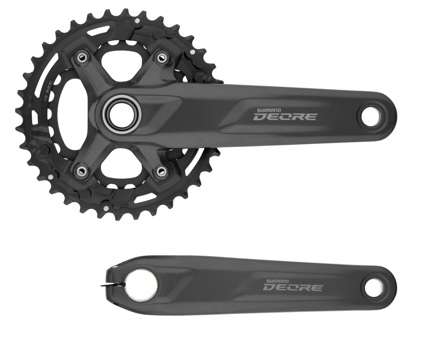 Shimano จานหน้า MTB Deore แบบจาน 2 ใบ 11 Speed รหัส FC-M5100-2