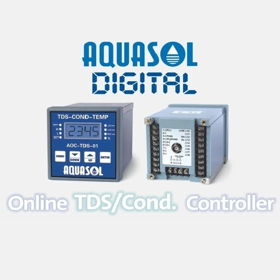 Aquasol รุ่น AOC-TDS01(TDS) เครื่องวัดและควบคุมค่าสหรับความเข้มข้นของสารที่ละลายในน้ำ , Online TDS controller , TDS range: 0～10000ppm