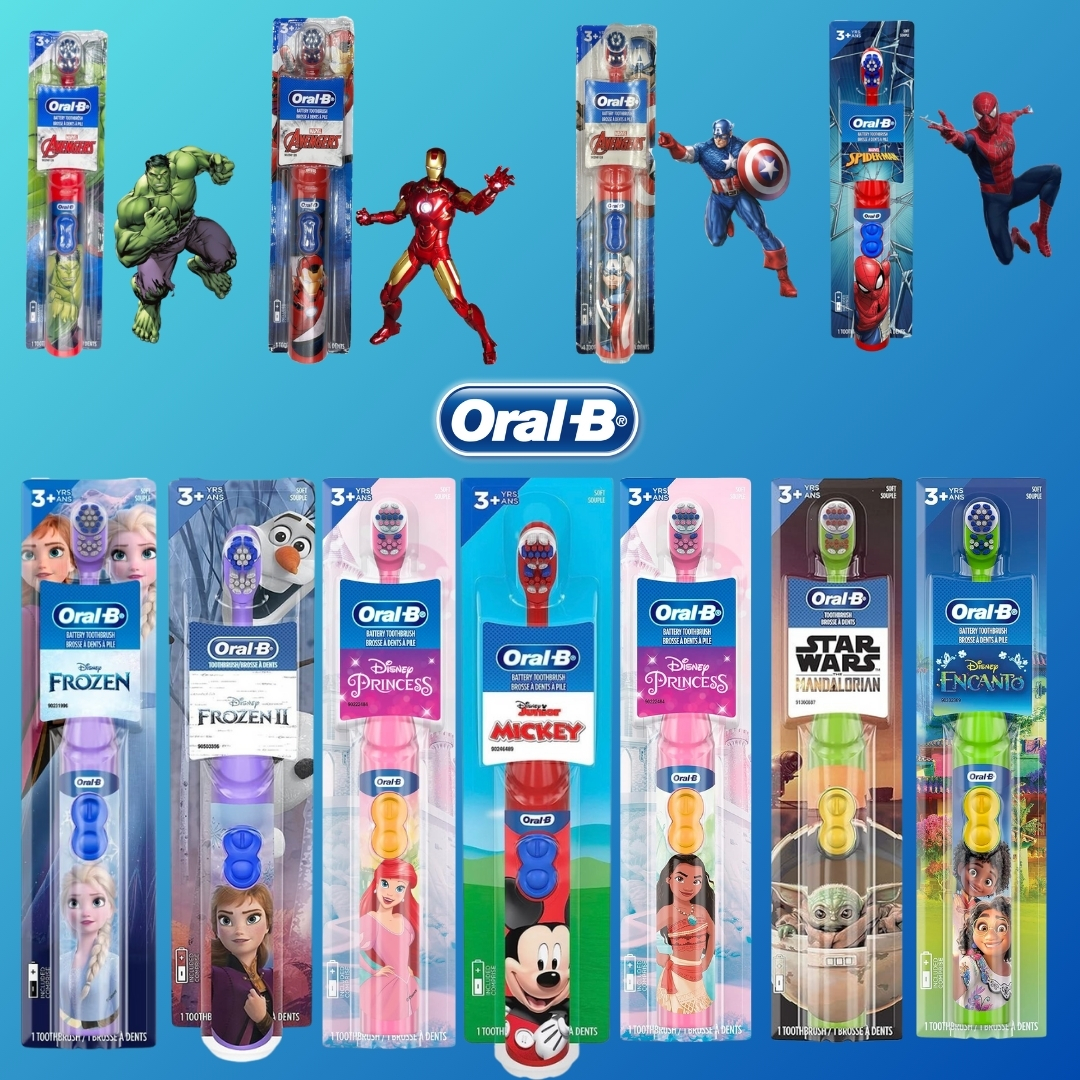 แปรงสีฟันเด็กไฟฟ้า ออรัลบี คละแบบ Oral-B Kids Toothbrush