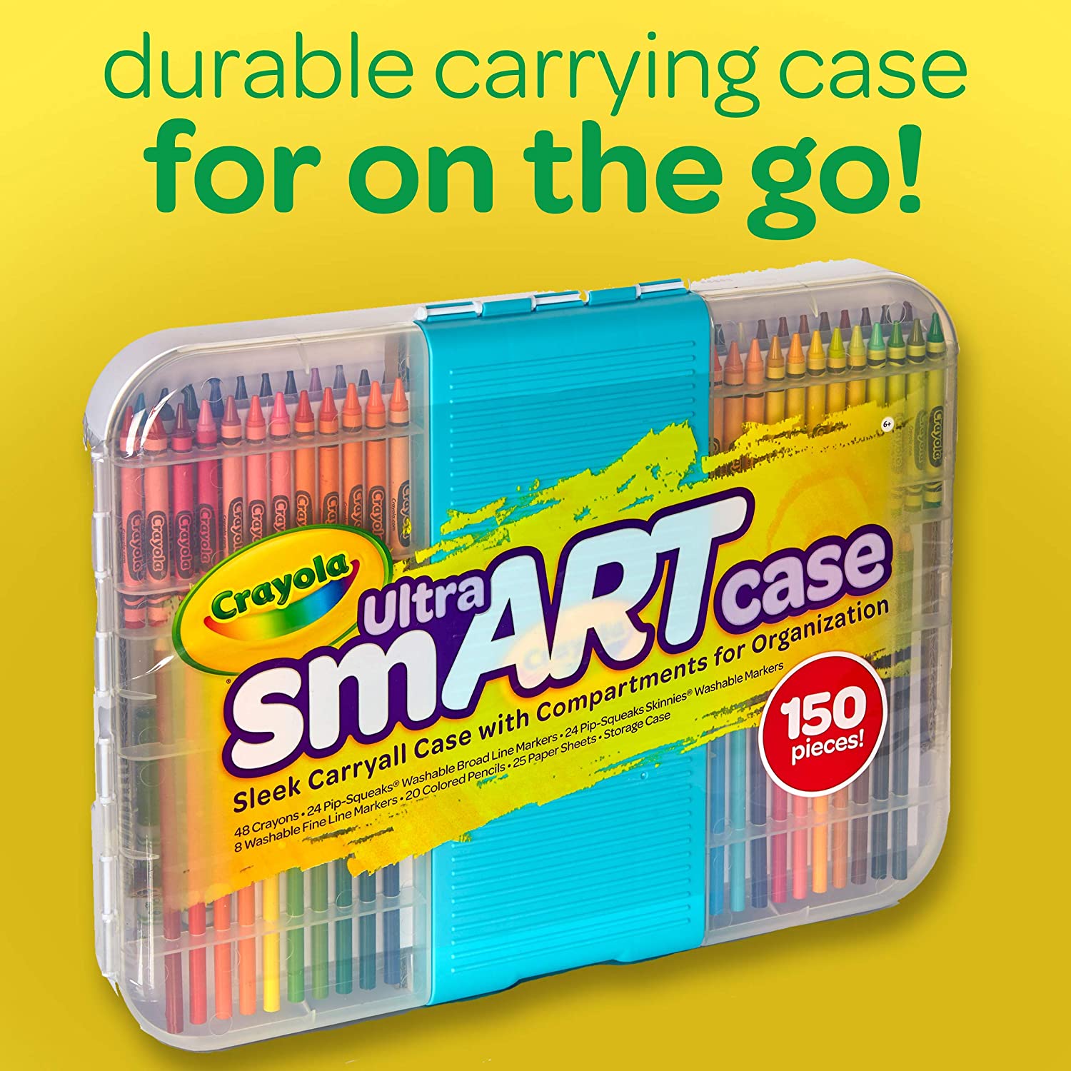 Crayola Smart Case, Art Set for Kids, Art Supplies, Gift, 150 Pieces ราคา 1,590 - บาท