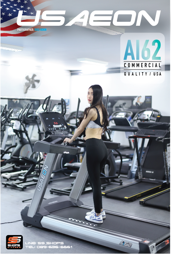 ลู่วิ่งไฟฟ้าฟิตเนส USAeon รุ่น Ai62 Motor 5 AC