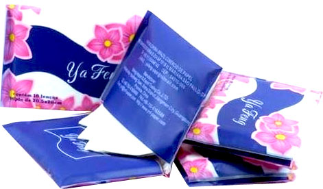 กระดาษทิชชู่พกพาแบบกระเป๋า