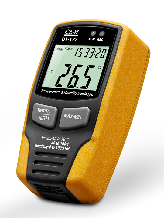 CEM รุ่น DT-172TK เครื่องวัดบันทึกอุณหภูมิและความชื้น,Temperature and humidity data logger with display