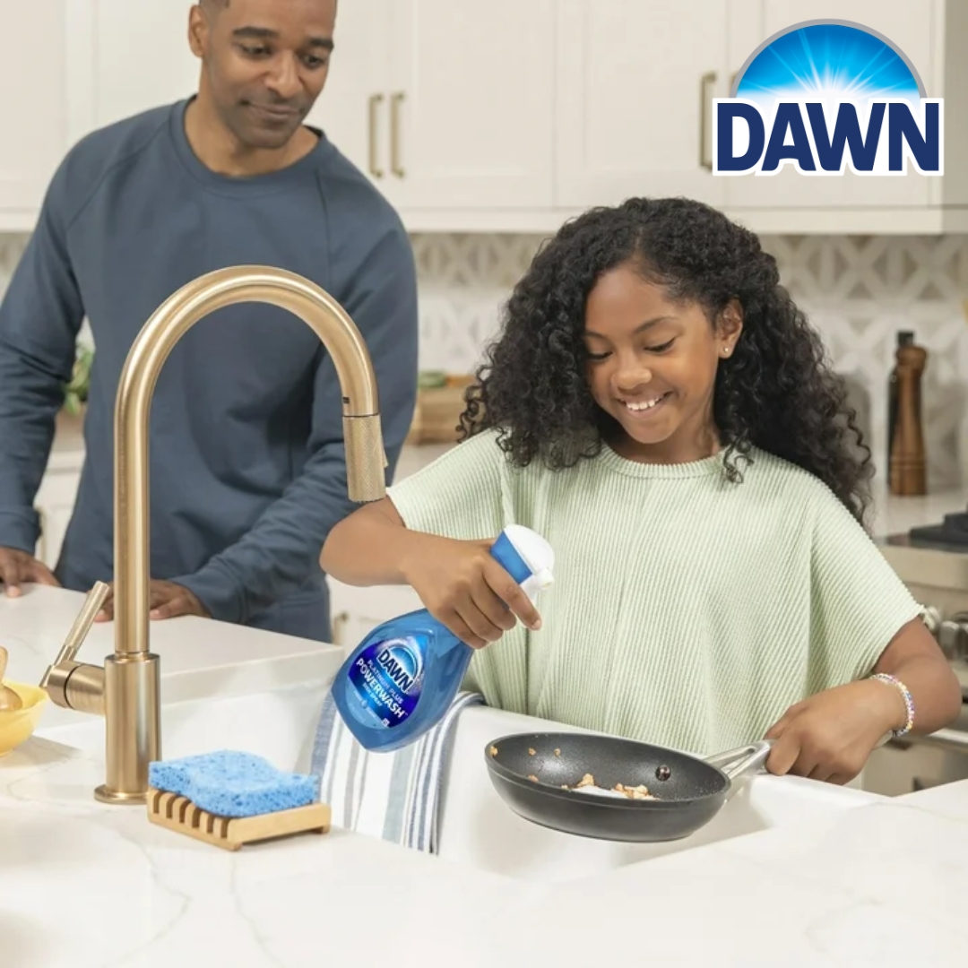 นำเข้า 🇺🇸 หยุดแช่‼️ เริ่มฉีด‼️ 🫧สเปรย์ Dawn Powerwash, น้ำยาล้างจาน, น้ำยาล้างจาน, อุปกรณ์ทำความสะอาด กลิ่นมะนาว 🍋 1 Starter Kit + 3 Refills, 64 Fl Oz. ✨