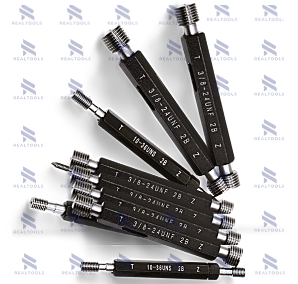 1/2-20UNF-2B เกจวัดเกลียวนิ้วสำหรับวัดเกลียวในมาตรฐานสากล,Taperlock Thread Plug Gauge,ISO standard Class-2B,1/2"-20-UNF-2B,Go-NoGo set,w/handle