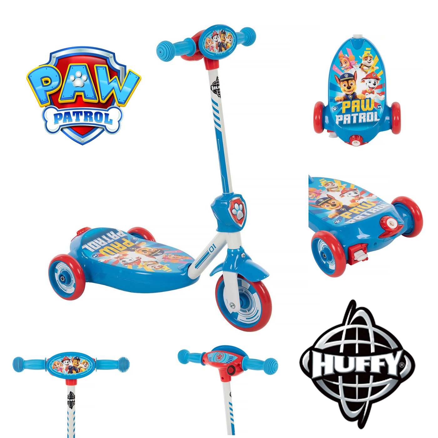 สกู๊ตเตอร์ไฟฟ้า เป่าฟองได้ Nick Jr. PAW Patrol 6V 3-Wheel Electric Ride-On Kids' Bubble Scooter