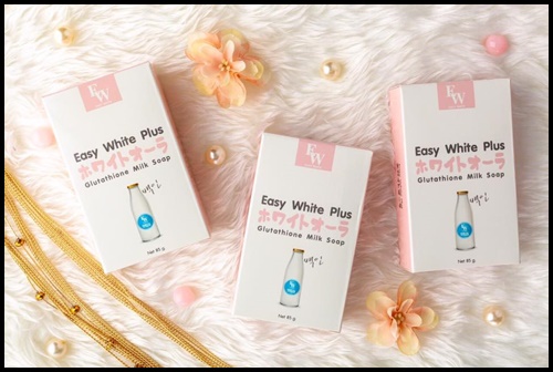 สบู่อีซี่ไวท์พลัส กลูต้าน้ำนม Easy White Plus