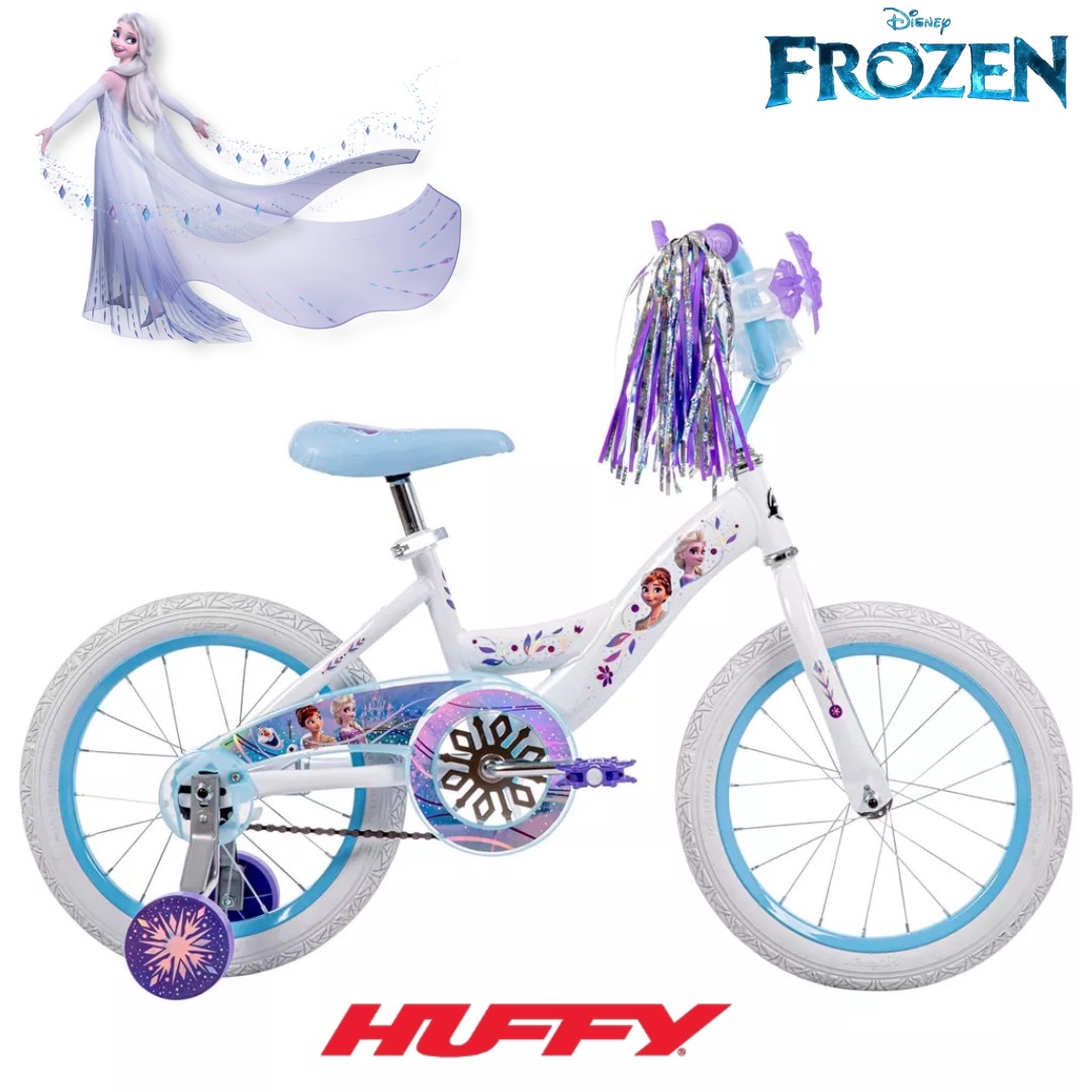 นำเข้า 🇺🇸 ✨Huffy Frozen 16" Kids' Bike - White จักรยานเด็ก เป็นจักรยานลิขสิทธิ์แท้จาก Disney 16 นิ้ว อายุ 4–6 ปี ราคา 5,990 บาท