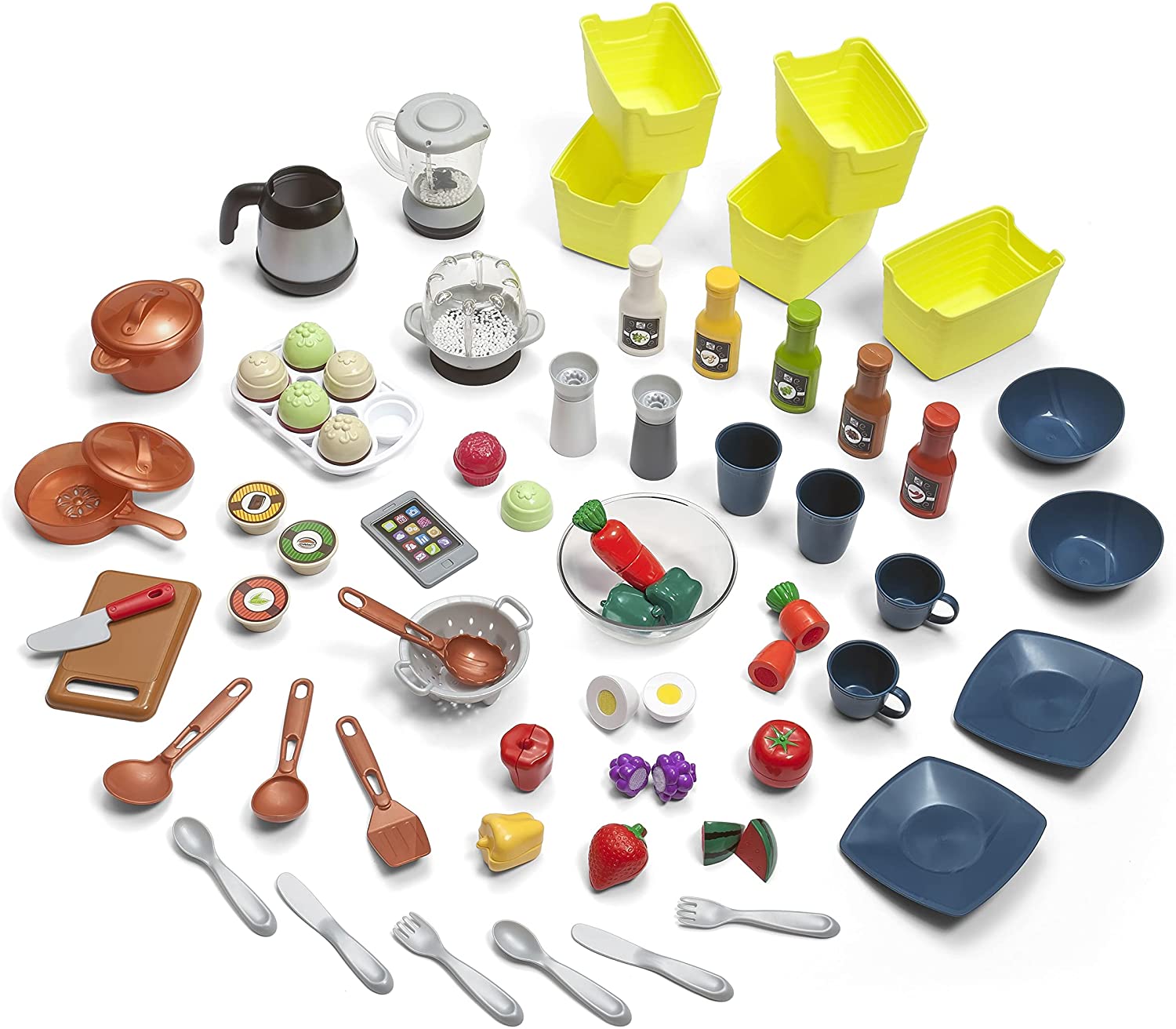 ล็อตใหม่ ชุดครัวเสมือนจริงชุดใหญ่สุดว้าว!! Step2 Edge Kitchen Over 70-Pc Play Food & Toy Accessories Set Included. ราคา 25,000 บาท