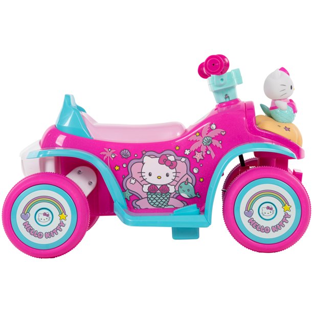 รถ Hello Kitty 6V Girls' Electric Ride-On Bubble Quad สีชมพู โดย Huffy ราคา 5,990 - บาท