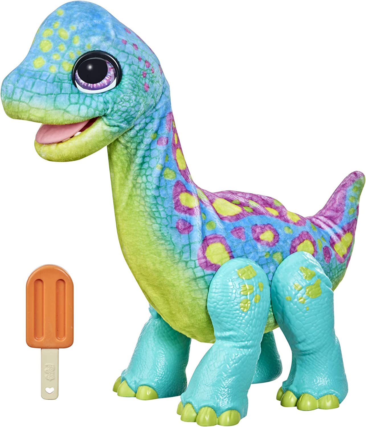 ไดโนเสาร์กินไอติมFurReal Snackin 'Sam The Bronto Interactive Animatronic Plush Toy, 40+