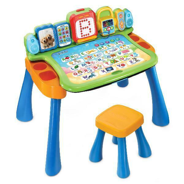 ใหม่ล่าสุด⭐️ VTech Explore & Write Activity Desk Transforms into Easel & Chalkboard โต๊ะกิจกรรมเพื่อการเรียนรู้รอบด้าน 4 in 1