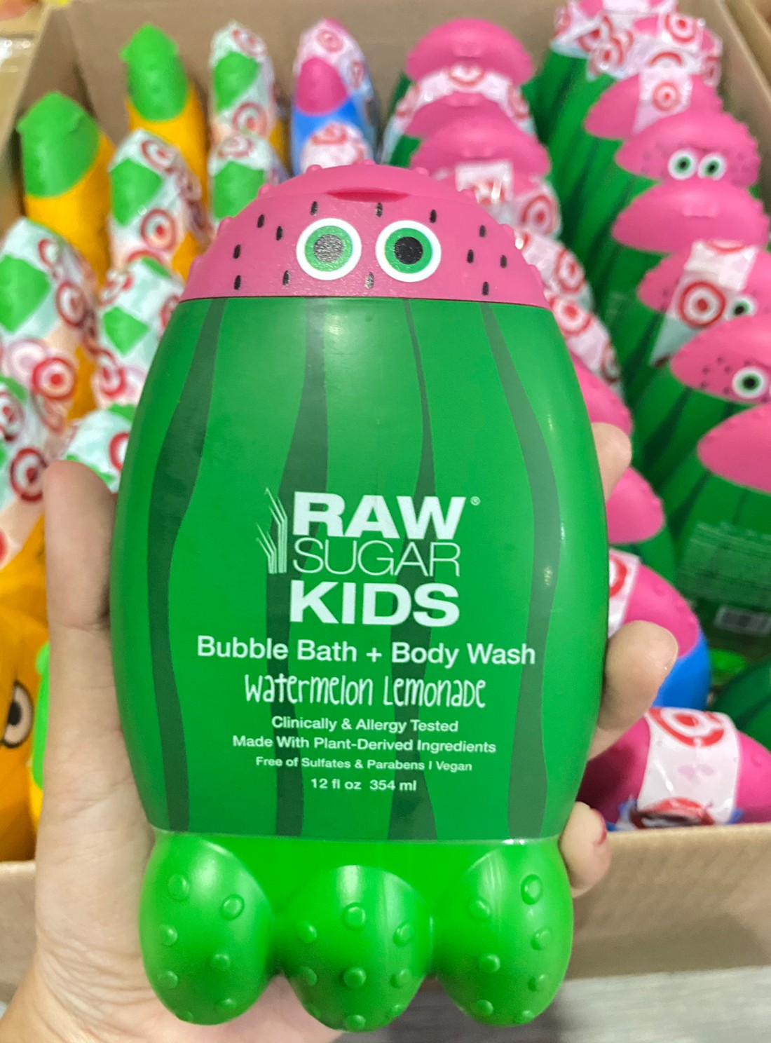 ใหม่!!! แชมพูเด็ก+คอนดิชั่นเนอร์ สบู่อาบน้ำเด็ก Raw Sugar Kids Bubble Bath and Body Wash 12 fl oz ราคา 450.- บาท