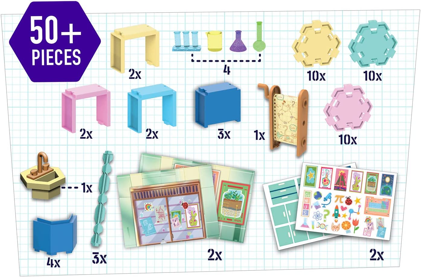 ห้องทดลองสุดอัศจรรย์Ada Twist Deluxe Create-A-Lab Playset, STEM Toy Figures and Playsets ,Kids Toys for Ages 3 + ราคา : 1,290 บาท