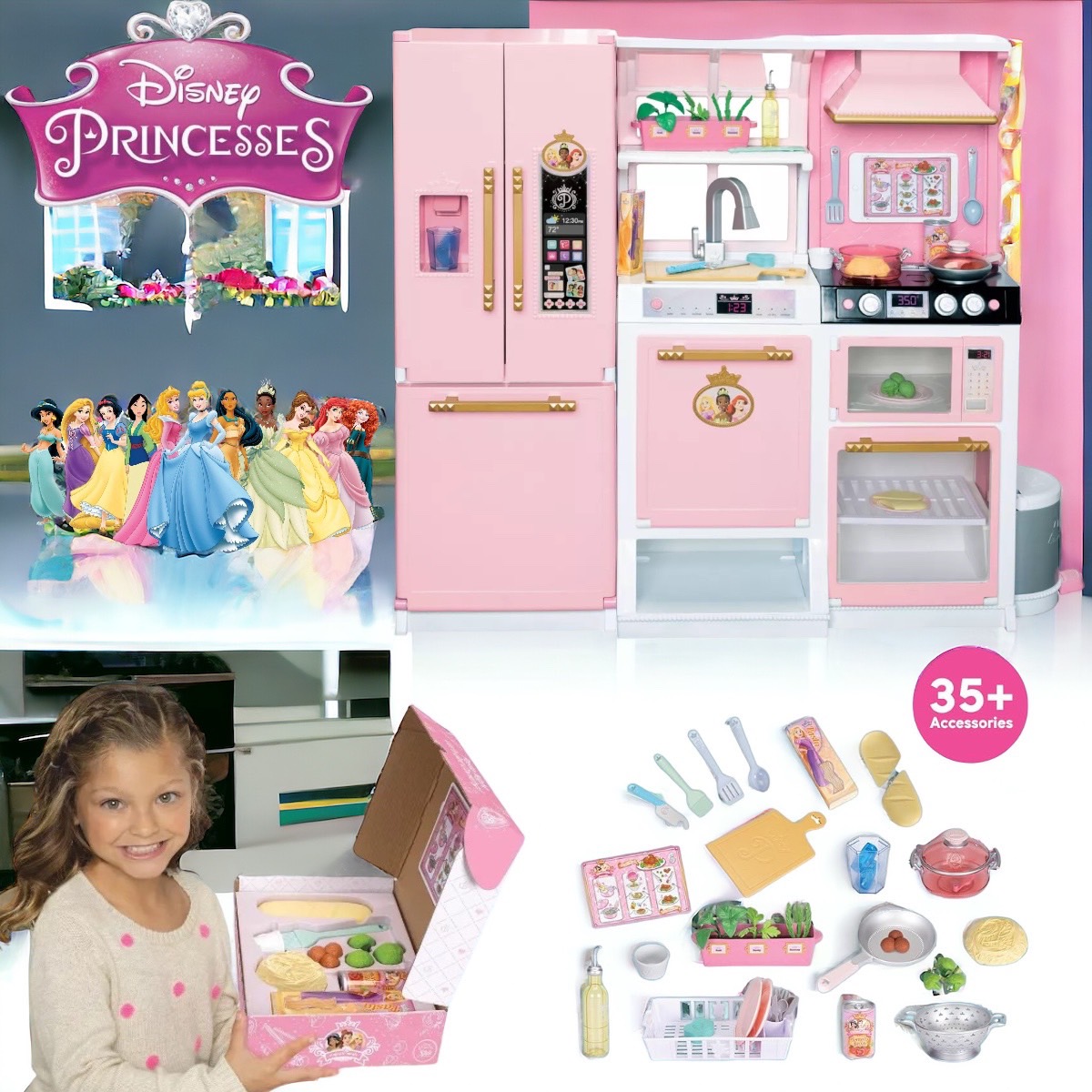 นำเข้า🇺🇸 ชุดครัวเจ้าหญิงเสมือนจริง Disney Princess Style Collection Fresh Prep Gourmet Kitchen ราคา 10,900 บาท