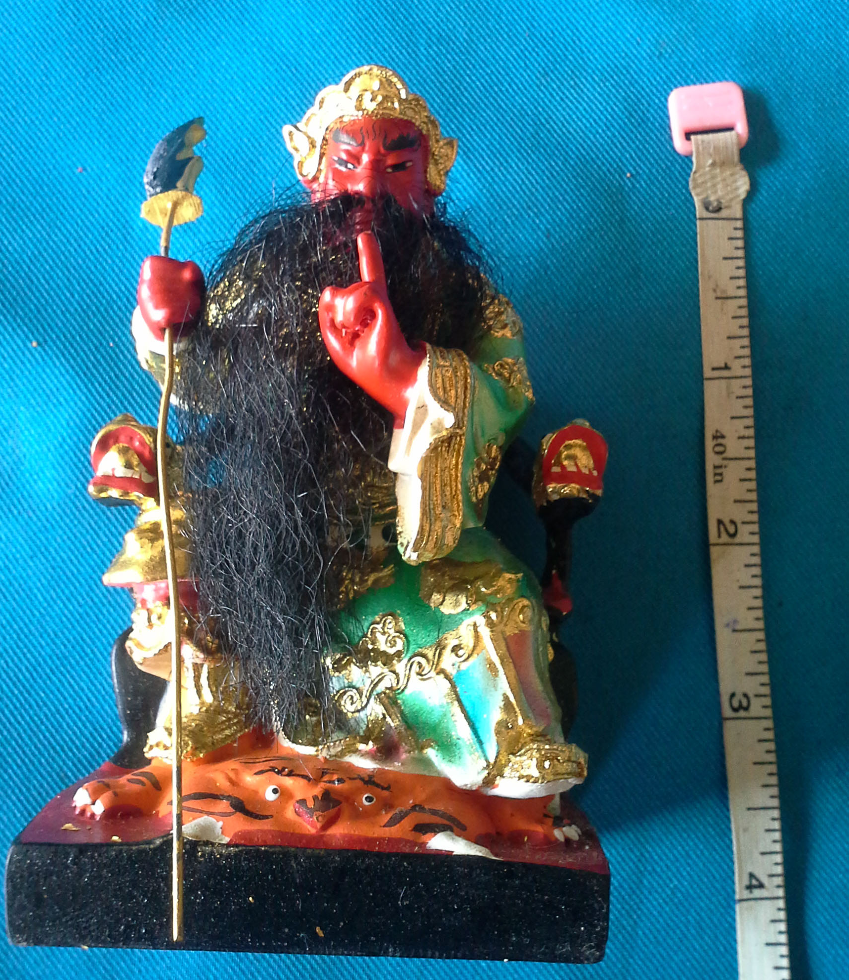 องค์เทพเจ้ากวนอูนั่งเสือ ส่งฟรี