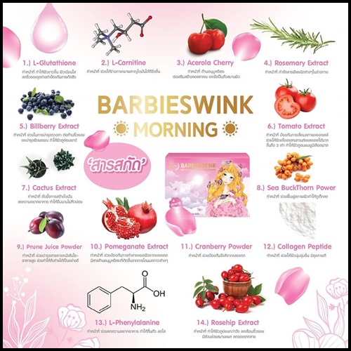 บาบี้วิ้ง มอนิ่ง อาหารเสริมลดน้ำหนัก Barbieswink Morning