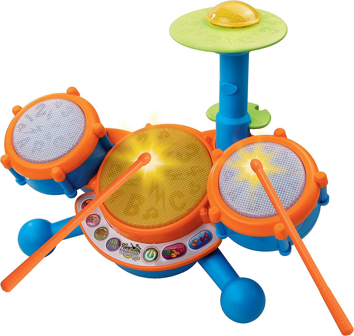 เครื่องดนตรี VTech KidiBeats Kids Drum Set, Orange ราคา 1,990 - บาท
