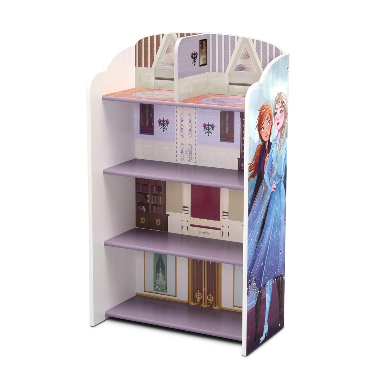ชั้นวางของลายโฟรเซ่นDelta Children Wooden Playhouse 4-Shelf Bookcase for Kids, Frozen II นำเข้า🇺🇸 , ราคา 2,990 บาท