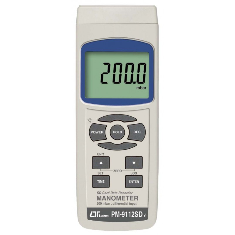 LUTRON Hi Resolution Manometer 80.2" WC (PM-9112SD) DataLogging