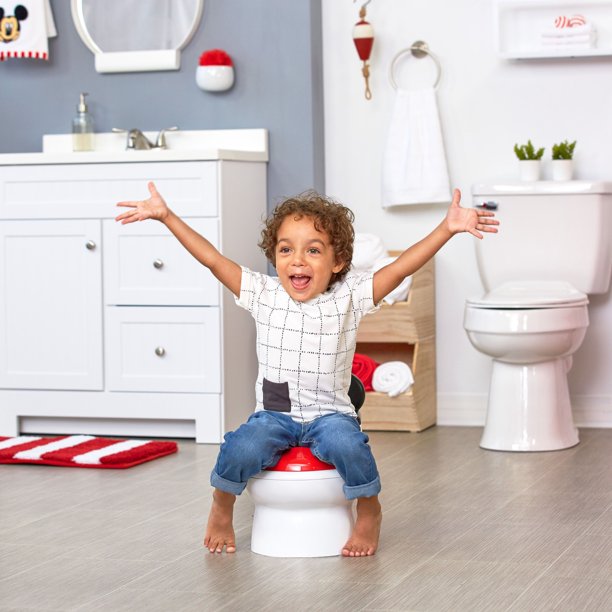 ถังชักโครกสำหรับฝึกหัดโถสุขภัณฑ์เด็กวัยหัดเดินและที่นั่งฝึก ลายตัวการ์ตูน 3 เเบบ Disney 2-in-1 ราคา 2990- บาท