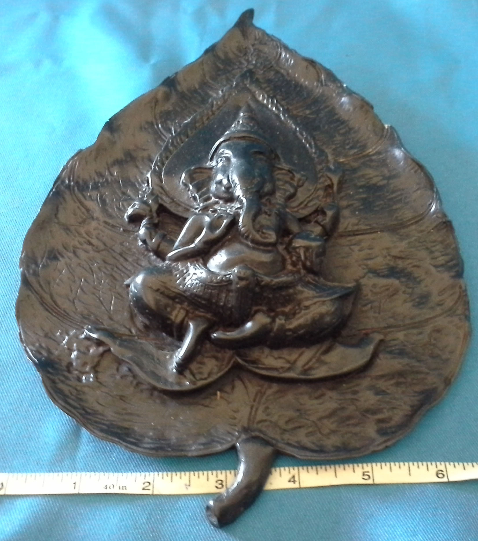 เรซิ่นใบโพธิ์พระพิฆเนศ