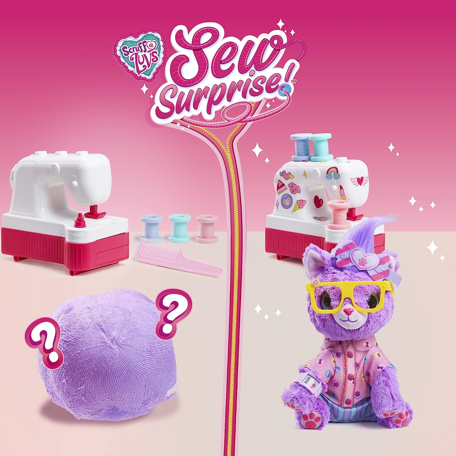 Little Live Pets | Scruff-a-Luvs Sew Surprise - ม่วง ราคา : 1,490 บาท
