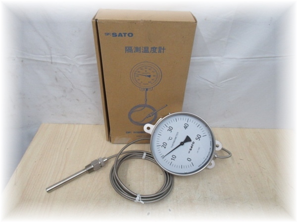 sk Sato รุ่นLB-150Sเครื่องวัดอุณหภูมิอ่านค่าแบบบสเกลเข็มWall-mounted remote thermometer Range0~150 °C