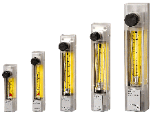 NipponFlowCell รุ่นNSPO-4-B003เครื่องวัดอัตราการไหลจากล่างสู่บนสำหรับของเหลว,flow meter for vertical piping(bottom rear to top rear)for Water/N2/AIR,scales:20~200mL/min,1~12L/h,Rc1/4-L
